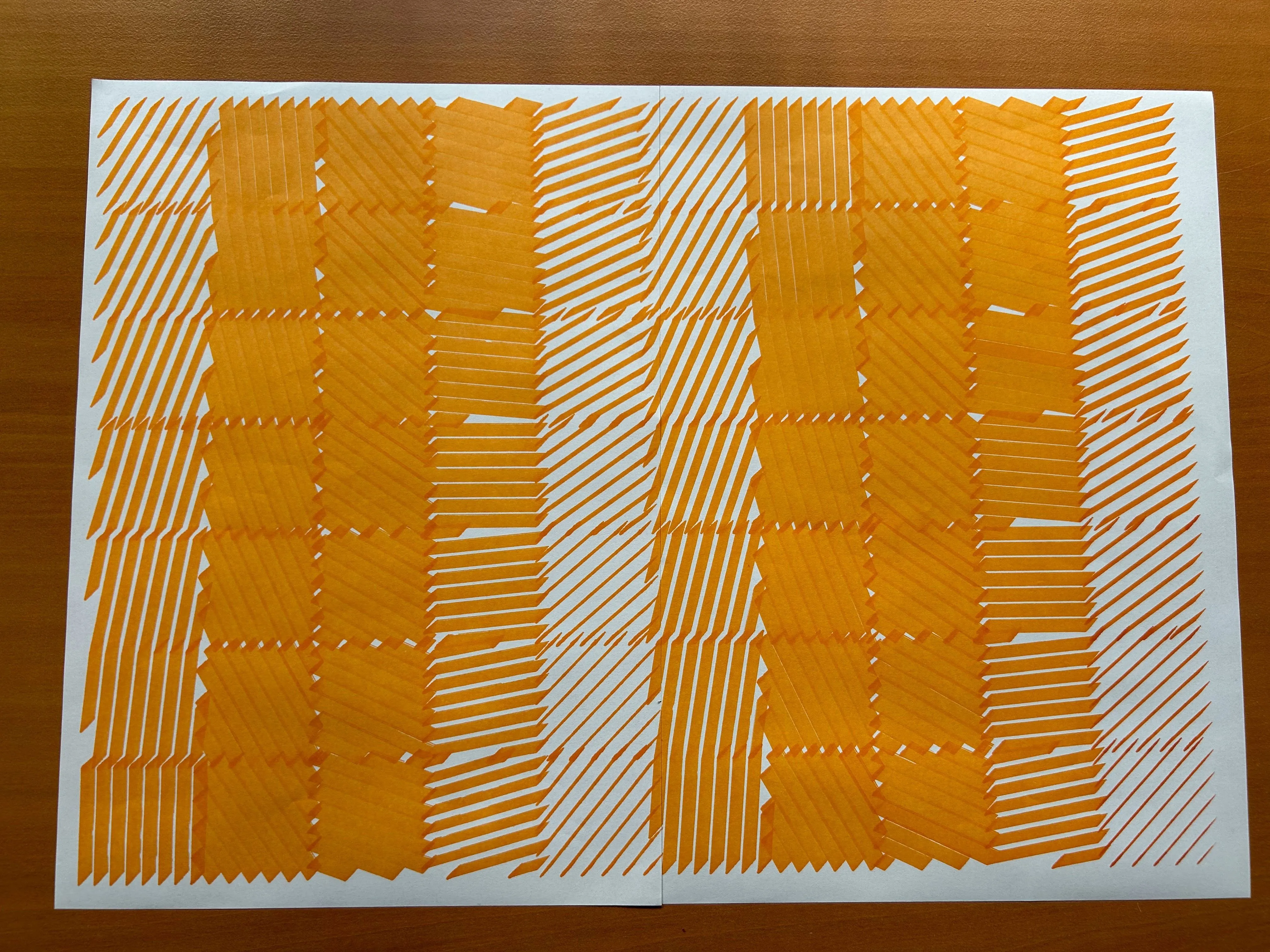 Hatching with markers plot