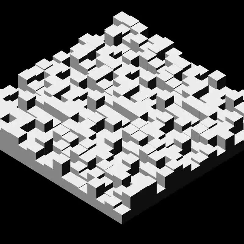 Genuary 25 #05: Isometric Art (No vanishing points)